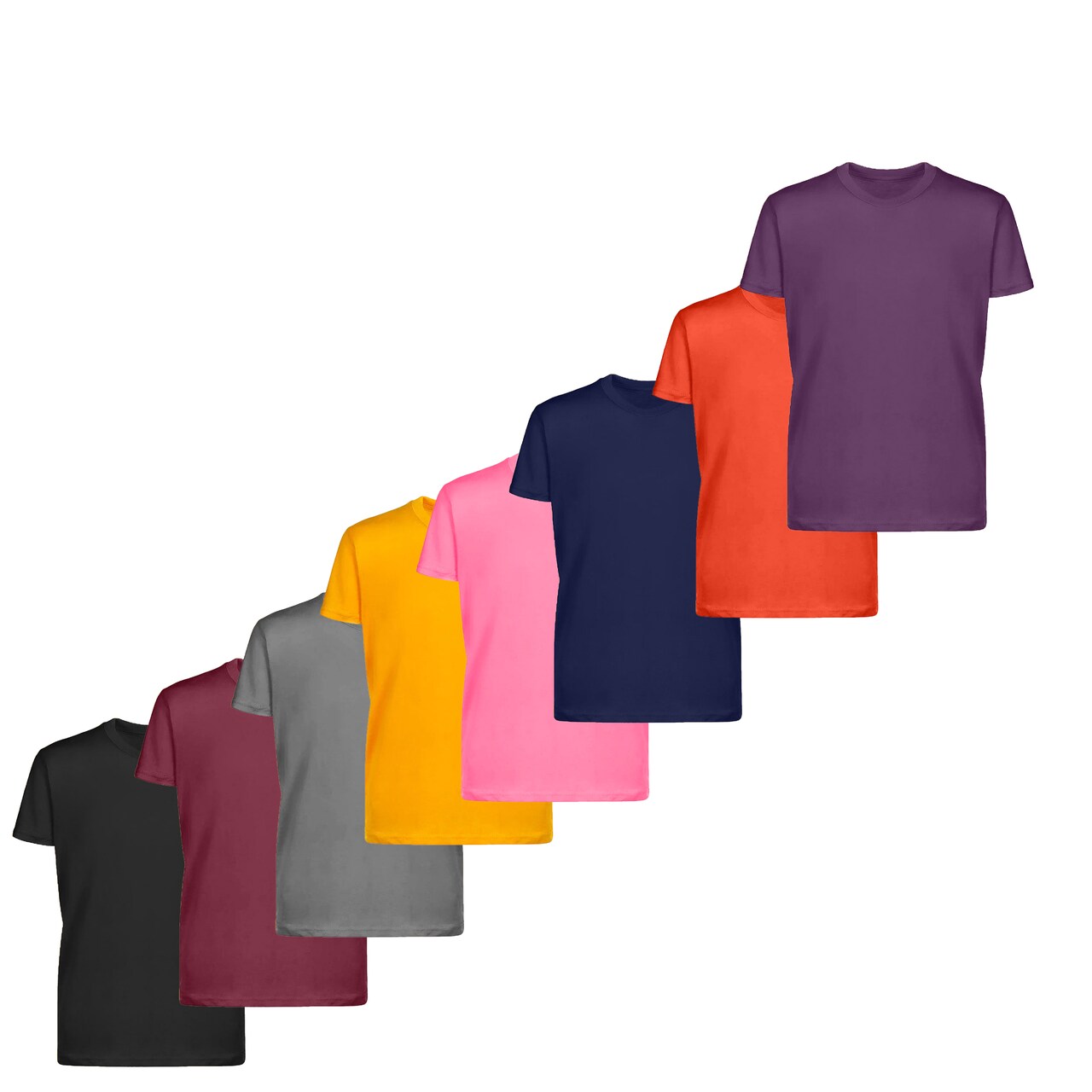 Kids Pack size T-shirts - 100% Cotton Short Sleeve T-shirts, Cool and Cute  T-shirts for Fashion-Forward Kids - Summer Tees, RADYAN®
